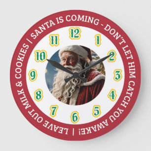 Grande Relógio do Papai Noel na Véspera de Natal