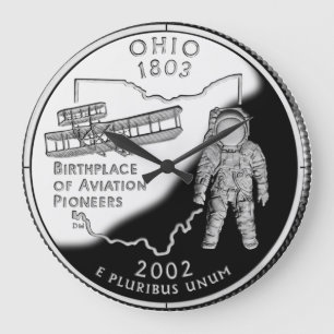 Grande Relógio do Quarto Estado de Ohio Faux