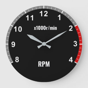 Grande Relógio do Tacômetro para Automóveis - Relógio Aut