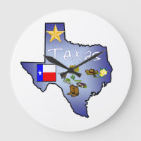 Relógio do Texas Wall