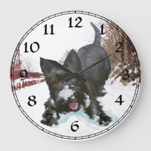 Grande Relógio em tempo de reprodução do Scottish Terrier