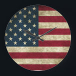 Grande Relógio estilizado da Marca Americana<br><div class="desc">design de relógio da bandeira russa americana, 

Informações da imagem:

Licença PixabayFree para uso comercialNenhuma atribuição necessária</div>