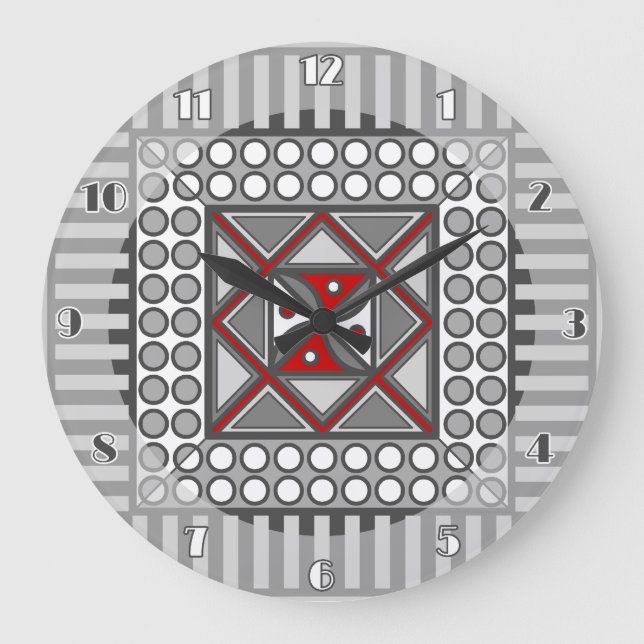 Grande Relógio Geométrico Alternativo (Frente)
