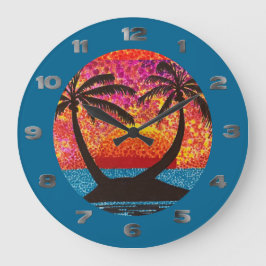 Grande Relógio - Ilha Sunset Visto Através De Porthole