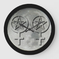 Relógio Lésbico Wiccan Moon