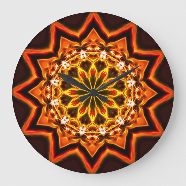 Grande Relógio Mandala 4 (Frente)