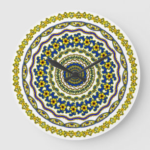 Grande relógio mandala do tempo de meditação