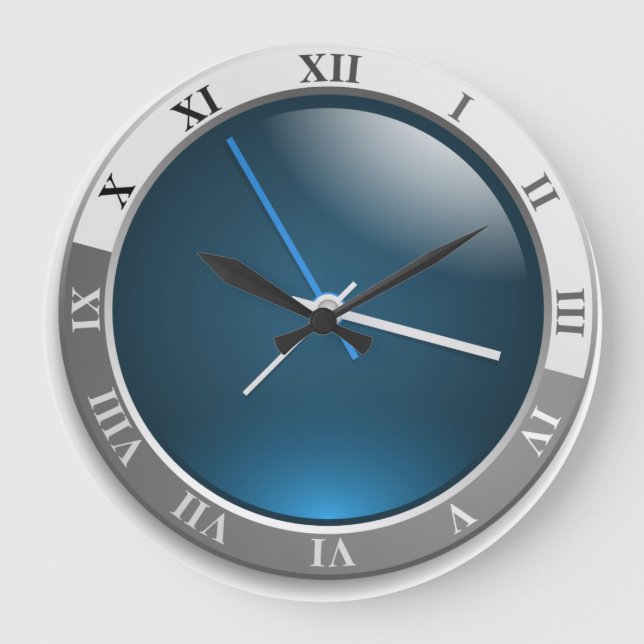 Grande relógio moderno, relógios de parede, relógio indus (Frente)