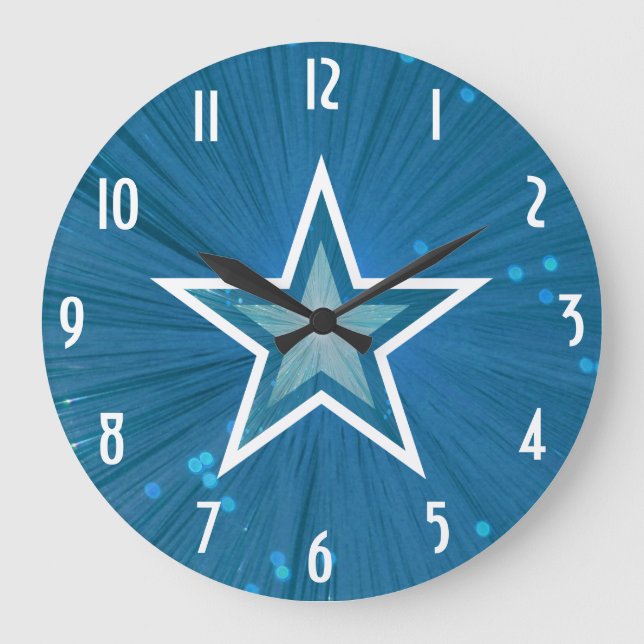 Grande Relógio "Números" da Estrela Azul (Frente)