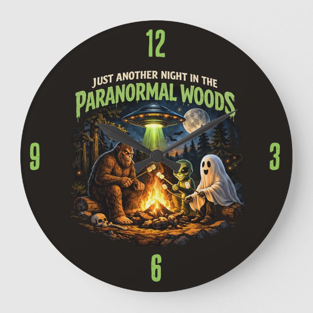 Grande Relógio Pé-grande Sasquatch (Frente)