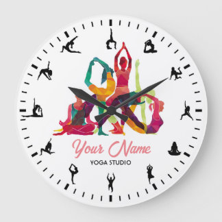 Grande Relógio Personalizado de Meditação Zen do Yoga Stu
