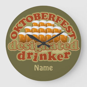 Grande relógio personalizado OKTOBERFEST