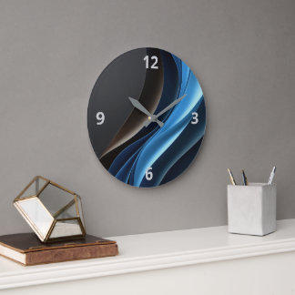 Grande Relógio Personalizável de Elegância abstrato - Red