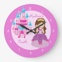 Relógio Pink Personalizado do Castle