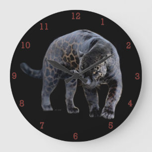 Grande Relógio preto Jaguar Diablo