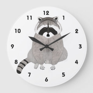 Grande Relógio Raccoon