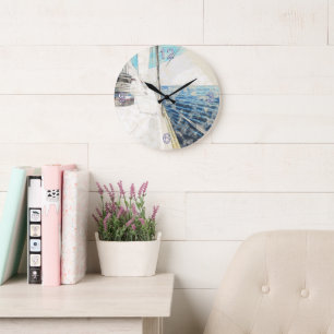 Grande Relógio Redondo do Navio de Navegação Egeu - Náuti