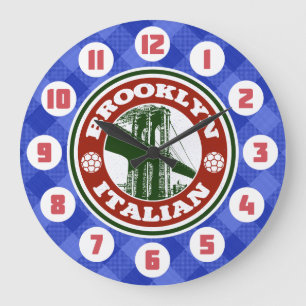 Grande Relógio Redondo Italiano Brooklyn