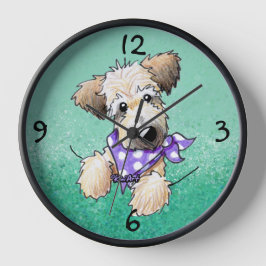 Grande Relógio Redondo Pocket Wheaten