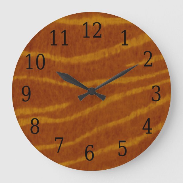 Grande Relógio redondo Tiger (Frente)