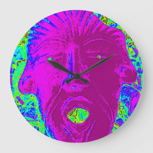 Grande relógio roxo