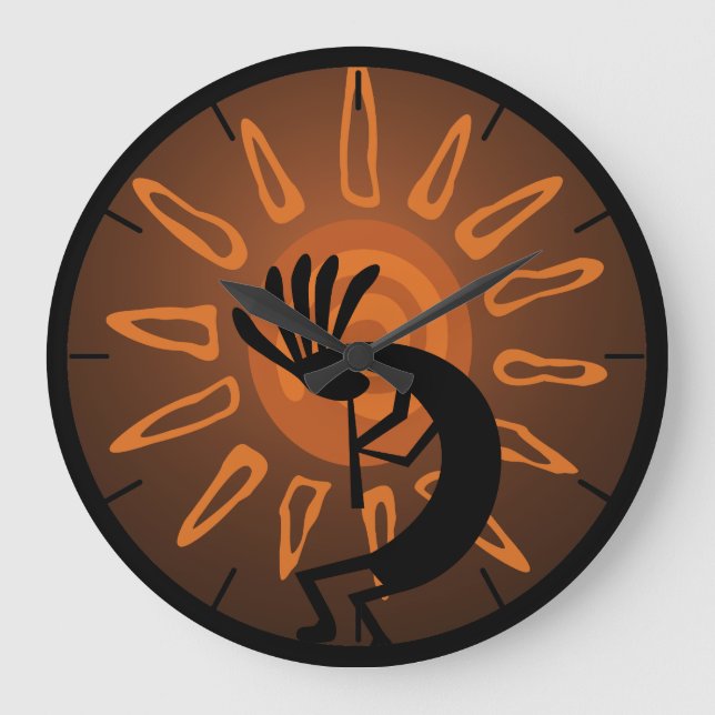 Grande Relógio Russo Sun Kokopelli no Sudoeste de Kokopel (Frente)