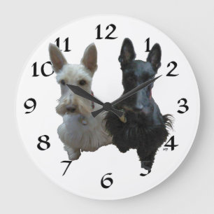 Grande Relógio Scottish Terrier