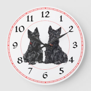 Grande Relógio Scottish Terrier