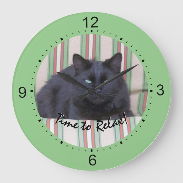 Grande Relógio - Tempo de Imagem Pet para Relaxar (Frente)