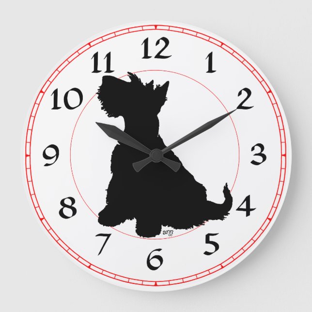 Grande Relógio Terrier Escocês (Frente)