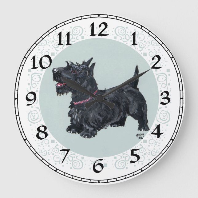 Grande Relógio Terrier Escocês (Frente)