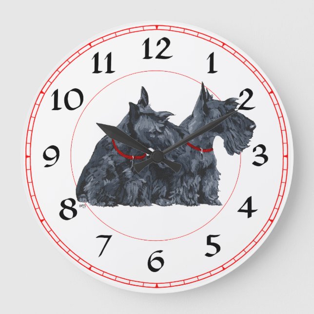 Grande Relógio Terrier Escocês (Frente)