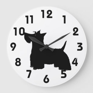 Grande Relógio Terrier Wall escocês