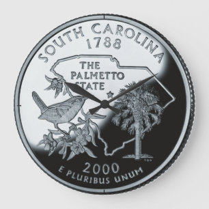 Grande Relógio Trimestre do Estado da Carolina do Sul Fa