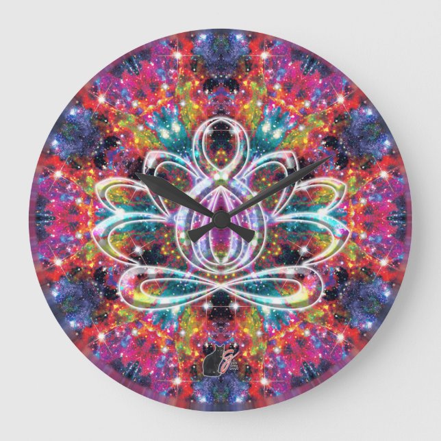 Grande Relógio Zen Lotus (Frente)