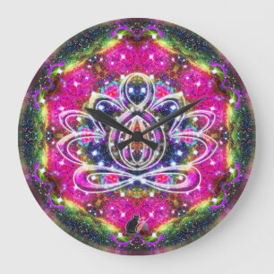 Grande Relógio Zen Lotus Atmosférico