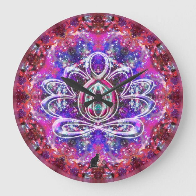 Grande Relógio Zen Lotus Brilliance (Frente)
