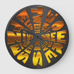 Grande Rico do relógio de ponto da palavra