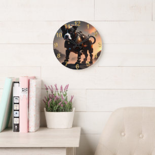 Grande Robot Staffordshire Bull Terrier, Relógio de Pared
