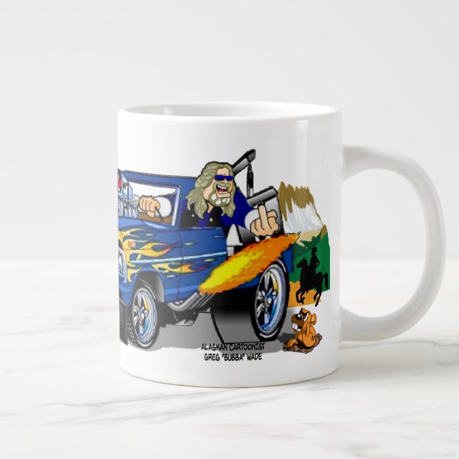 Grande Rota 66 Caneca Gigante de Café (Direita)