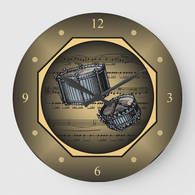 Grande Rótulo de relógio ~ Rótulos de toque ~ Folhas de m (Frente)