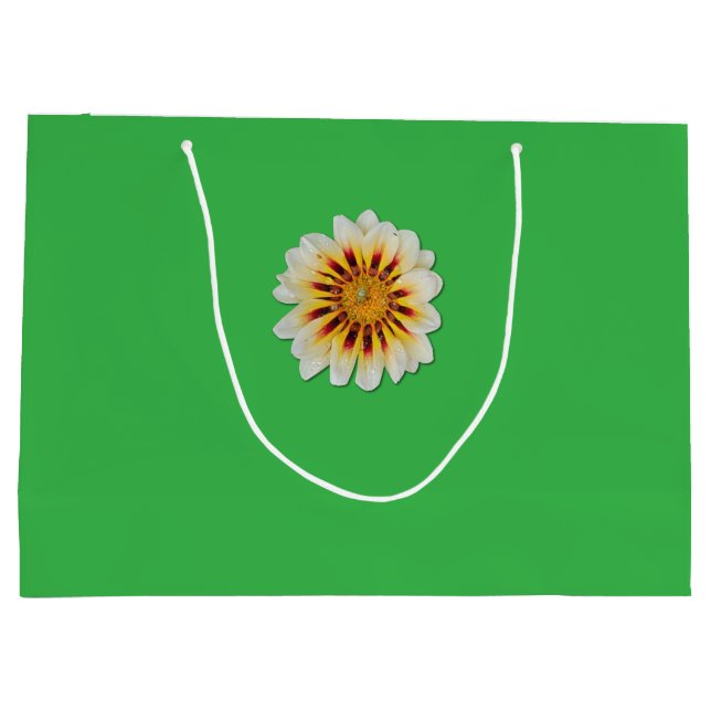 Grande Sacola para presentes Flor com joaninha (Verso)