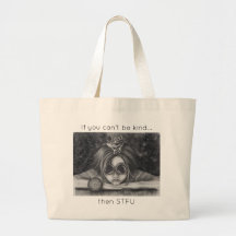 Sapo Princesa Tote Bag STFU Seja gentil com bolsa