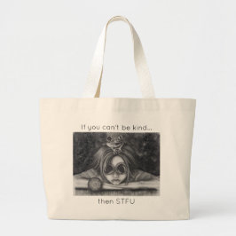Grande Sapo Princesa Tote Bag STFU Seja gentil com bolsa