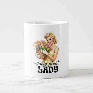 Grande Senhora das Plantas Loucas Caneca de Café com Pi