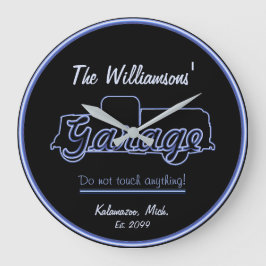 Grande Sinal de Relógio de Garagem de Contorno do Caminhã