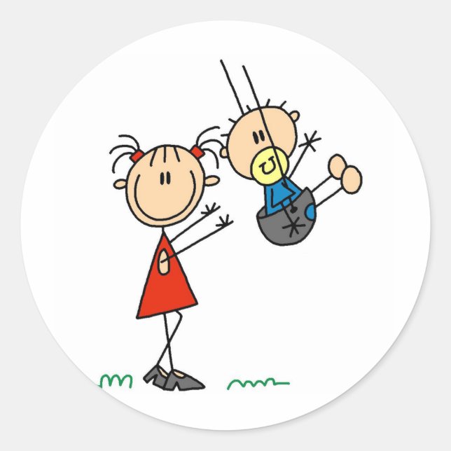 Grande Sis com Cartões Irmãos Pequenos e Adesivos (Frente)