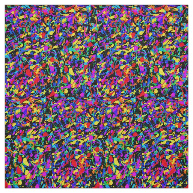 Grande Splatter - Tecido de Ivory Linen (Modelo)