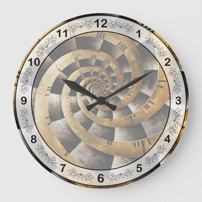 Grande Steampunk - Relógio - O fluxo do tempo (Frente)
