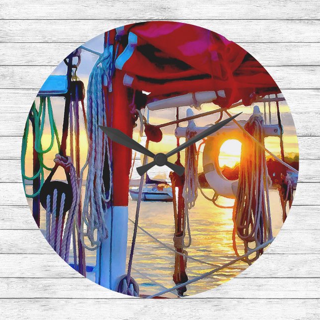 Grande Sunset e Velejando no Relógio da Ilha Lopez (Criador carregado)